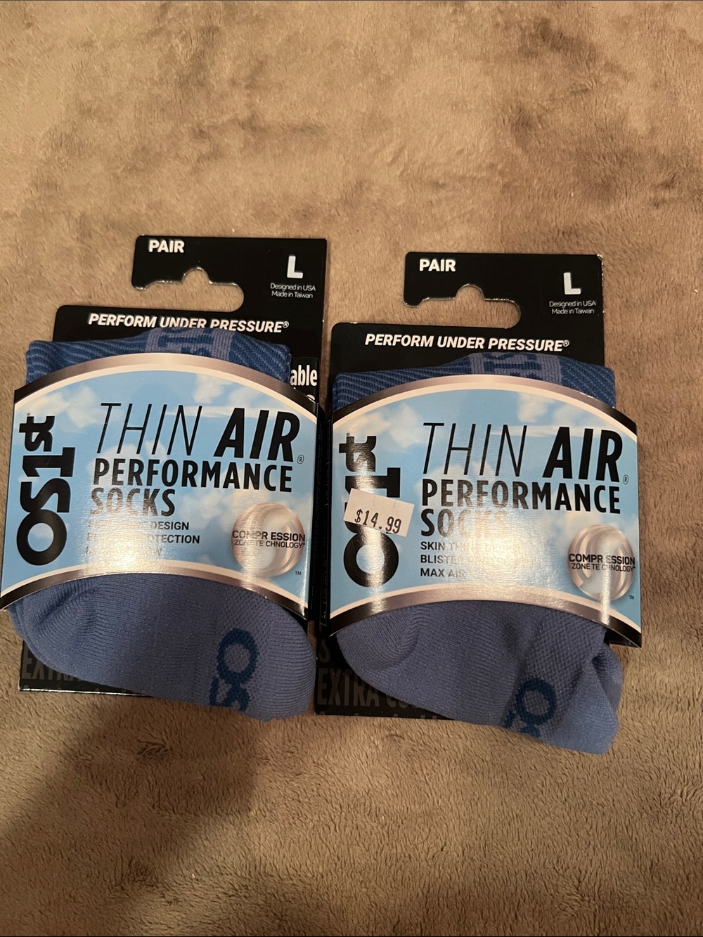 OS1ST Thin Air Performance Athletic Socks - Blue